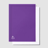 Timeless Catholic Monogrammed Wedding  Vellum Uitnodigingen (Offset)