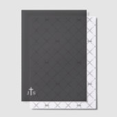 Timeless Catholic Monogrammed Wedding Vellum Uitnodigingen (Offset (Uitnodiging))