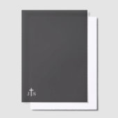 Timeless Catholic Monogrammed Wedding  Vellum Uitnodigingen (Offset)