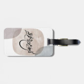 Timeless Celebration Phrase in Arabic Calligraphy Bagagelabel (Achterkant horizontaal)