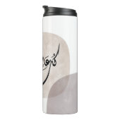 Timeless Celebration Phrase in Arabic Calligraphy Thermosbeker (Geroteerd rechts)