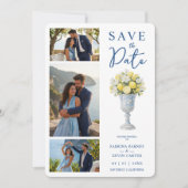 Timeless Chalice Vase Mediterranean Lemons Flowers Save The Date (Voorkant)