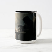 Timeless Chess Battle Tweekleurige Koffiemok (Voorkant rechts)