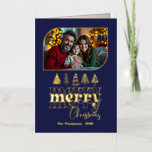 Timeless Chic Hand Drawn Merry Christmas Photo Folie Feestdagenkaart<br><div class="desc">Send festive cheer with this real foil Christmas Photo Card featuring a whimsical hand drawn “Merry Christmas” design. The elegant metallic foil shines against a bold background, paired with your favorite holiday photos for a modern yet cozy look. A stylish way to share your warmest Christmas wishes with family and...</div>