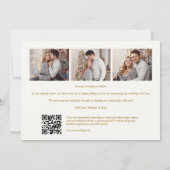 Timeless Christmas Holly Branches 3 Photos Classic Save The Date (Achterkant)