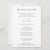 Timeless Christmas Poinsettia Photo Wedding Kaart (Achterkant)