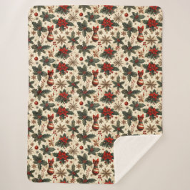 Timeless Christmas  Sherpa Deken