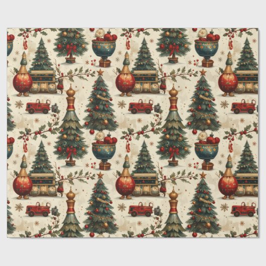 Timeless Christmas Vibes Cadeaupapier (Vlak)