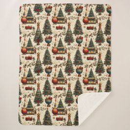 Timeless Christmas Vibes Sherpa Deken