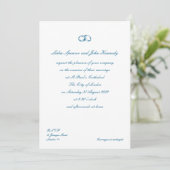 Timeless Classic British Style Wedding Invitation Kaart (Staand voorkant)
