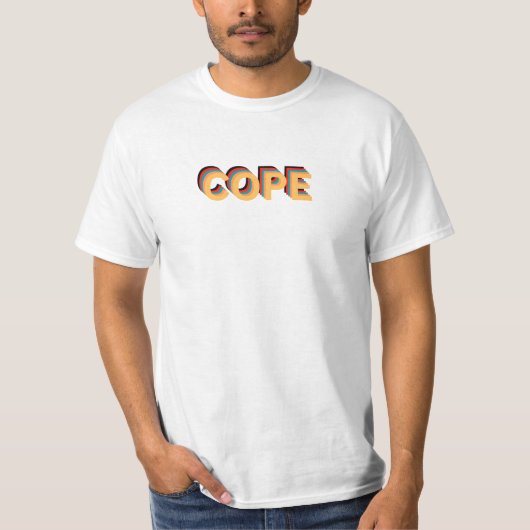 Timeless "Cope" Word Design T-shirt (Voorkant)