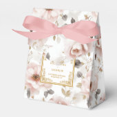 Timeless Dusty Pink Ivory Gold Wedding Bedankt Bedankdoosjes (Voorkant Zijde)