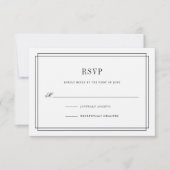 Timeless Ecru RSVP-kaart RSVP Kaartje (Voorkant)