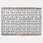 Timeless Egyptian Antiquities Digital Patterns Deken (Voorkant)