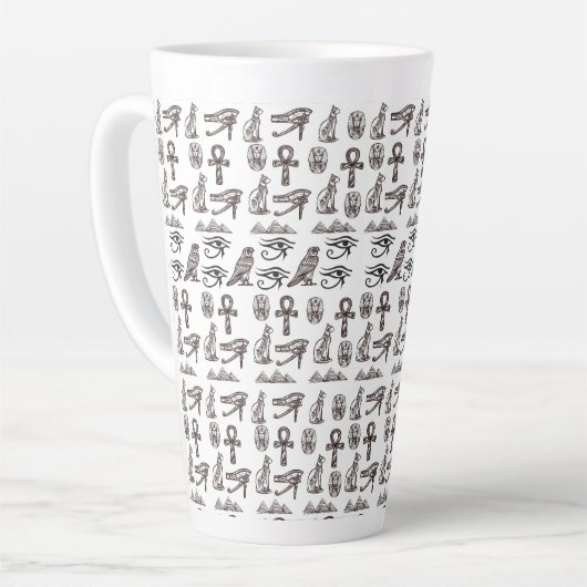 Timeless Egyptian Antiquities Digital Patterns Latte Mok (Linkerhoek)