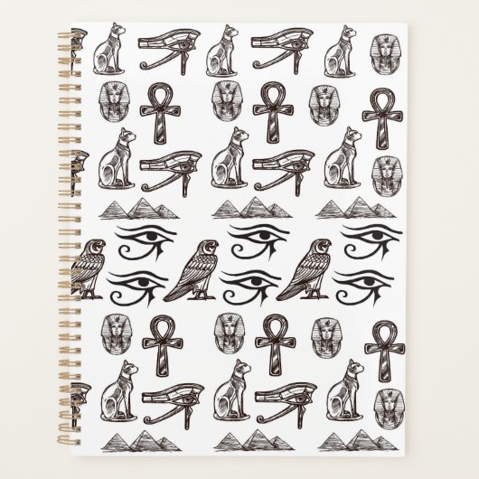 Timeless Egyptian Antiquities Digital Patterns Planner (Voorkant)