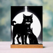 Timeless Elegance for the Feline Fanatic's Den Acryl Bord (Neutraal)