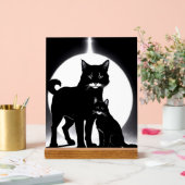 Timeless Elegance for the Feline Fanatic's Den Acryl Bord (Huwelijk)