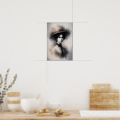 Timeless Elegance In Smoky Portrait Poster (Keuken)