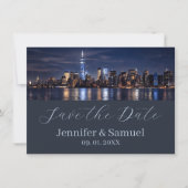 Timeless Elegance NYC Skyline Save the Date (Voorkant)