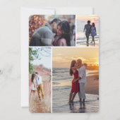 Timeless Elegance Wedding Golden Romance Couple Kaart (Achterkant)