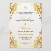 Timeless Elegant Wedding Invitation | Romantic Kaart (Voorkant)