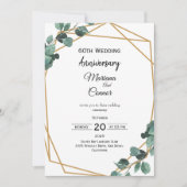 Timeless Emerald Greenery Wedding Anniversary  Kaart (Voorkant)