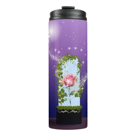 Timeless Enchanted Roos Thermal Tumbler Thermosbeker (Voorkant)