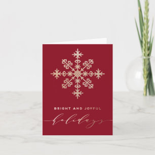 Timeless Faux Gold Bright en vrolijke Feestdagen Kaart