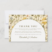 Timeless Floral Arch Wedding Bedankkaart (Voorkant)