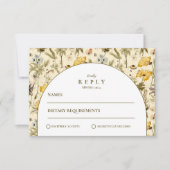 Timeless Floral Arch Wedding RSVP Kaartje (Voorkant)