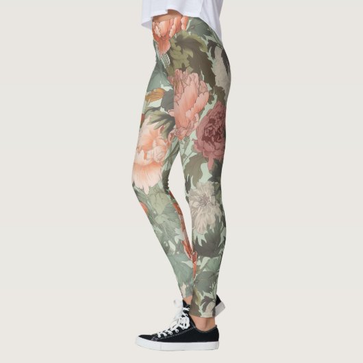 Timeless Floral Waltz | meditatie-taoïsme | Yoga Leggings (Links)
