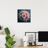 Timeless Flower arrangement voor haar Poster (Thuiskantoor)