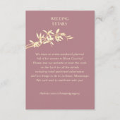 Timeless Flower Weddenschap Informatiekaartje (Voorkant)