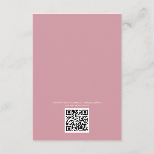 Timeless Flower Weddenschap Informatiekaartje (Achterkant)