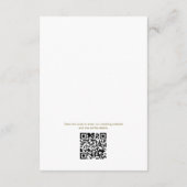 Timeless Flower Wedding Details Kaart (Achterkant)