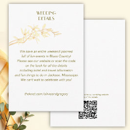 Timeless Flower Wedding Details Kaart