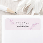 Timeless Flower Wedding Return-adressen Etiket (Insitu)