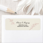 Timeless Flower Weduwen Return-adres Etiket (Insitu)