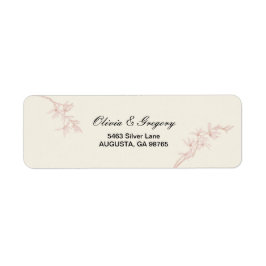 Timeless Flower Weduwen Return-adres Etiket