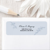Timeless Flower Weduwen Return-adres Etiket (Insitu)