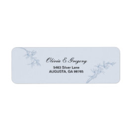 Timeless Flower Weduwen Return-adres Etiket