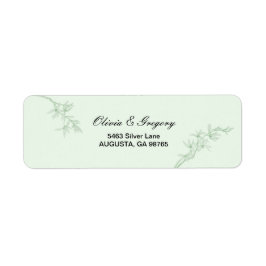 Timeless Flower Weduwen Return-adres Etiket