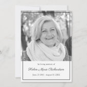 Timeless foto Sympathie met condoleances begrafeni Bedankkaart (Voorkant)