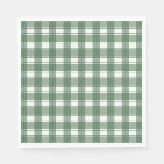 Timeless Gingham Green Servet (Voorkant)