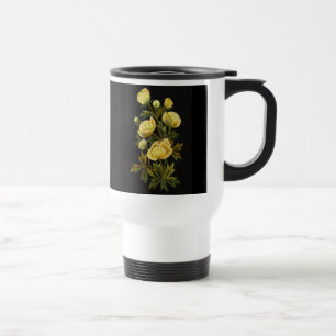 Timeless Globeflower White Travel Mug Reisbeker
