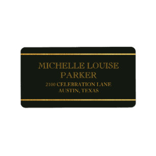 Timeless Gold Dark Green op maat Etiket
