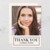 Timeless Grid EDITABLE KLOR Dank u wel kaart (Voorkant / Achterkant)