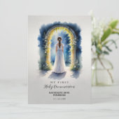 Timeless Holy First Communion Nice Girl  Kaart (Staand voorkant)