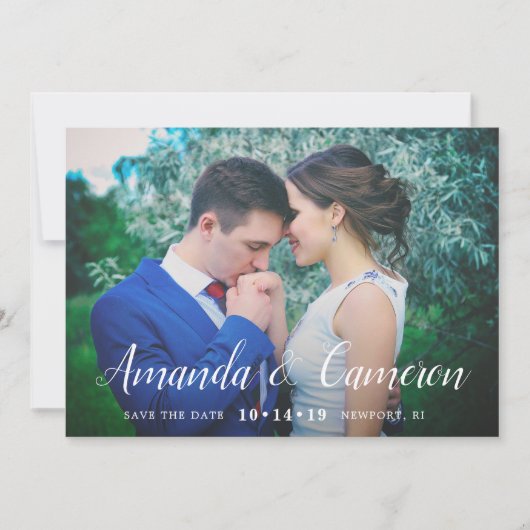Timeless Love | De foto bewaart de Datum Save The Date (Voorkant)